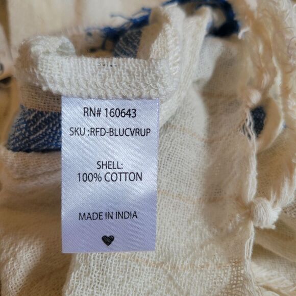 NWT RAYS FOR DAYS  THE COCO CABANA SWIM COVERUP KIMONO WITH FRINGE OS - Picture 10 of 11